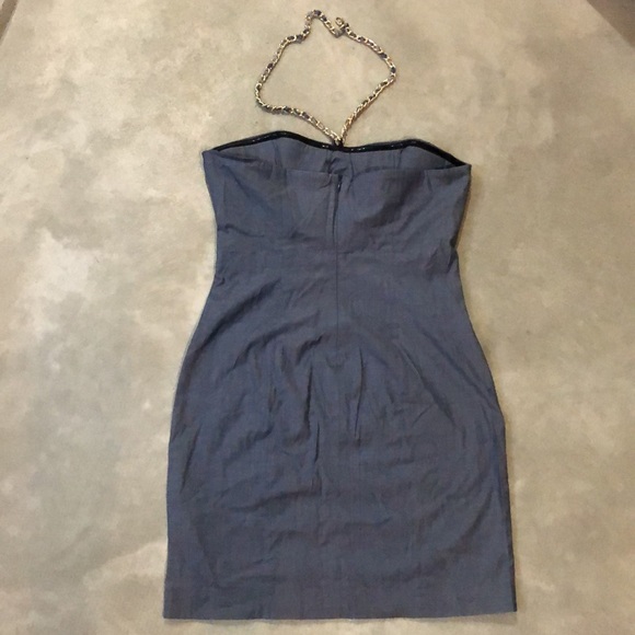 Blue Strapless Dress - Picture 2 of 13